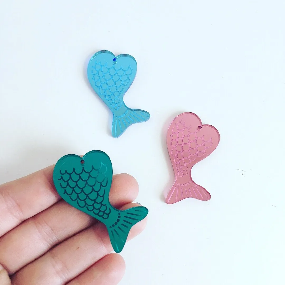 © Fantasia - Mer-mazing Tails  Charms - 4 pairs
