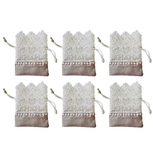 10pcs Luxury Lace Drawstring Bag Jewelry Gift Storage Pouches Drawstring Cloth