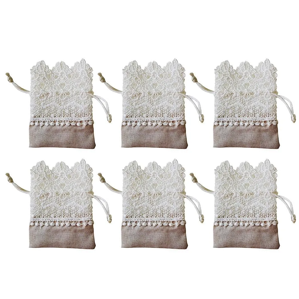 10pcs Luxury Lace Drawstring Bag Jewelry Gift Storage Pouches Drawstring Cloth