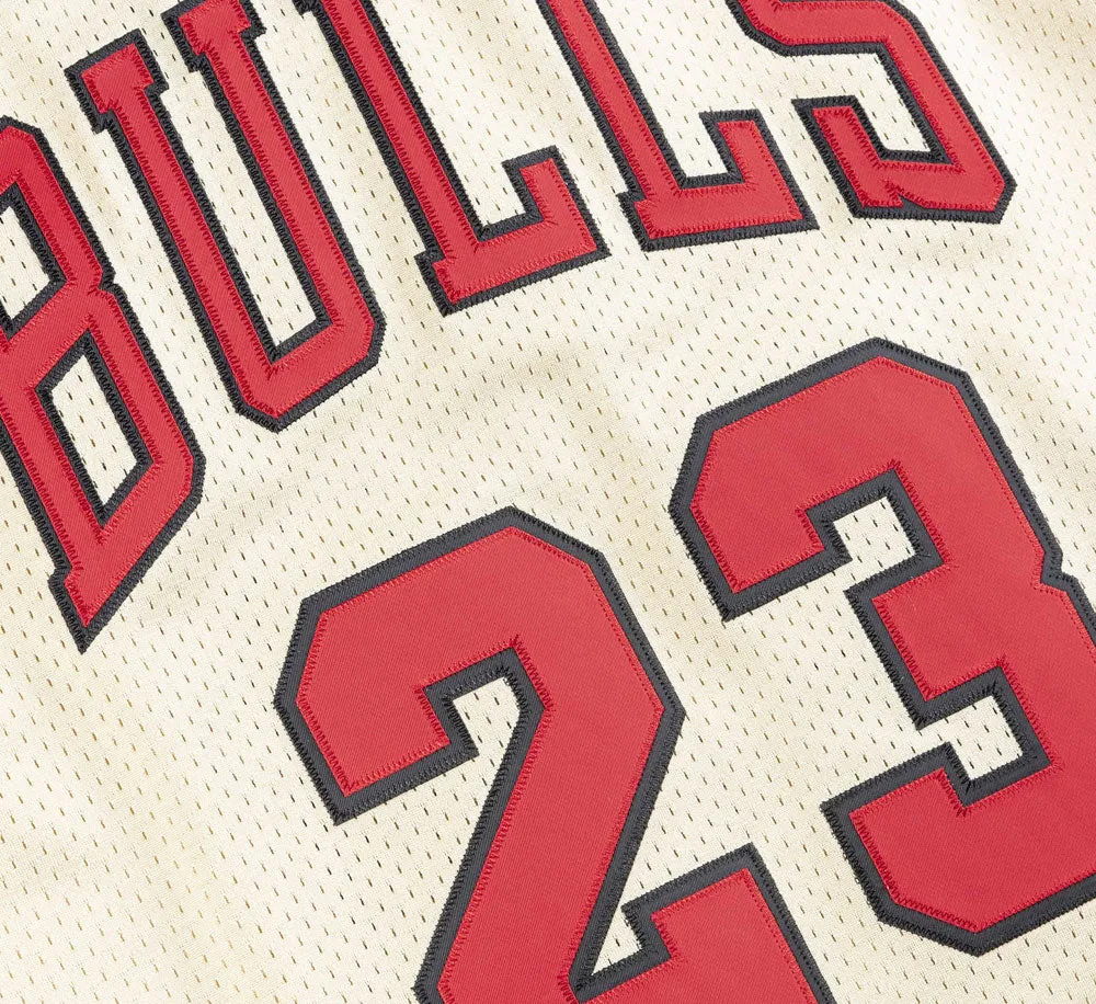 1995 MICHAEL JORDAN BULLS GOLD NBA AUTHENTIC JERSEY