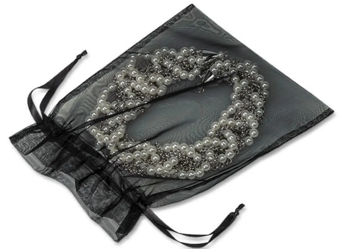20 pcs Organza Bags (black)