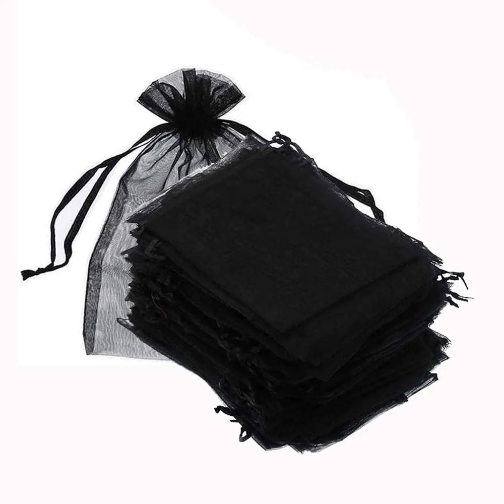 20 pcs Organza Bags (black)