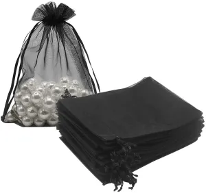 20 pcs Organza Bags (black)