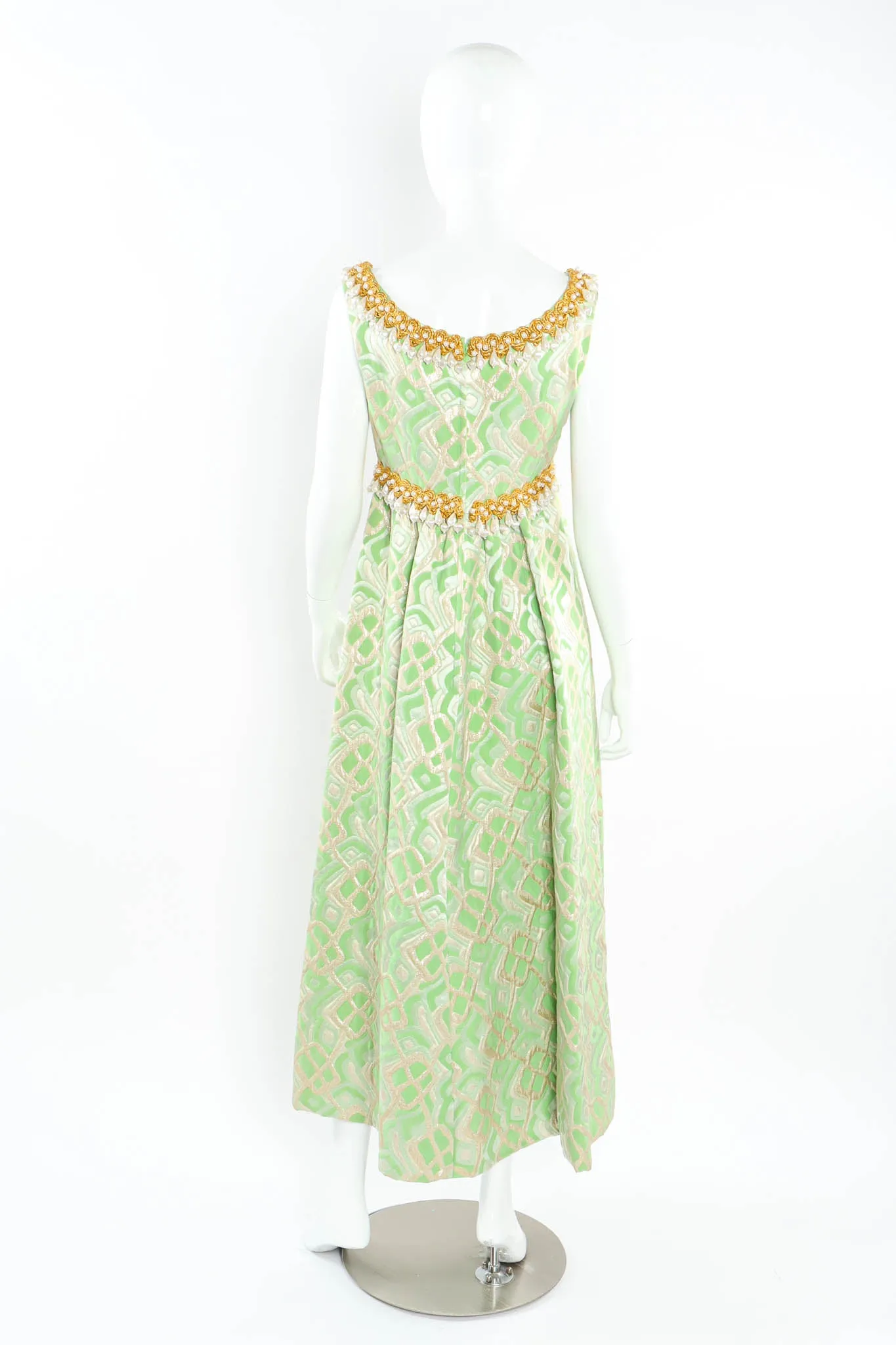 Abstract Pearl Empire Dress