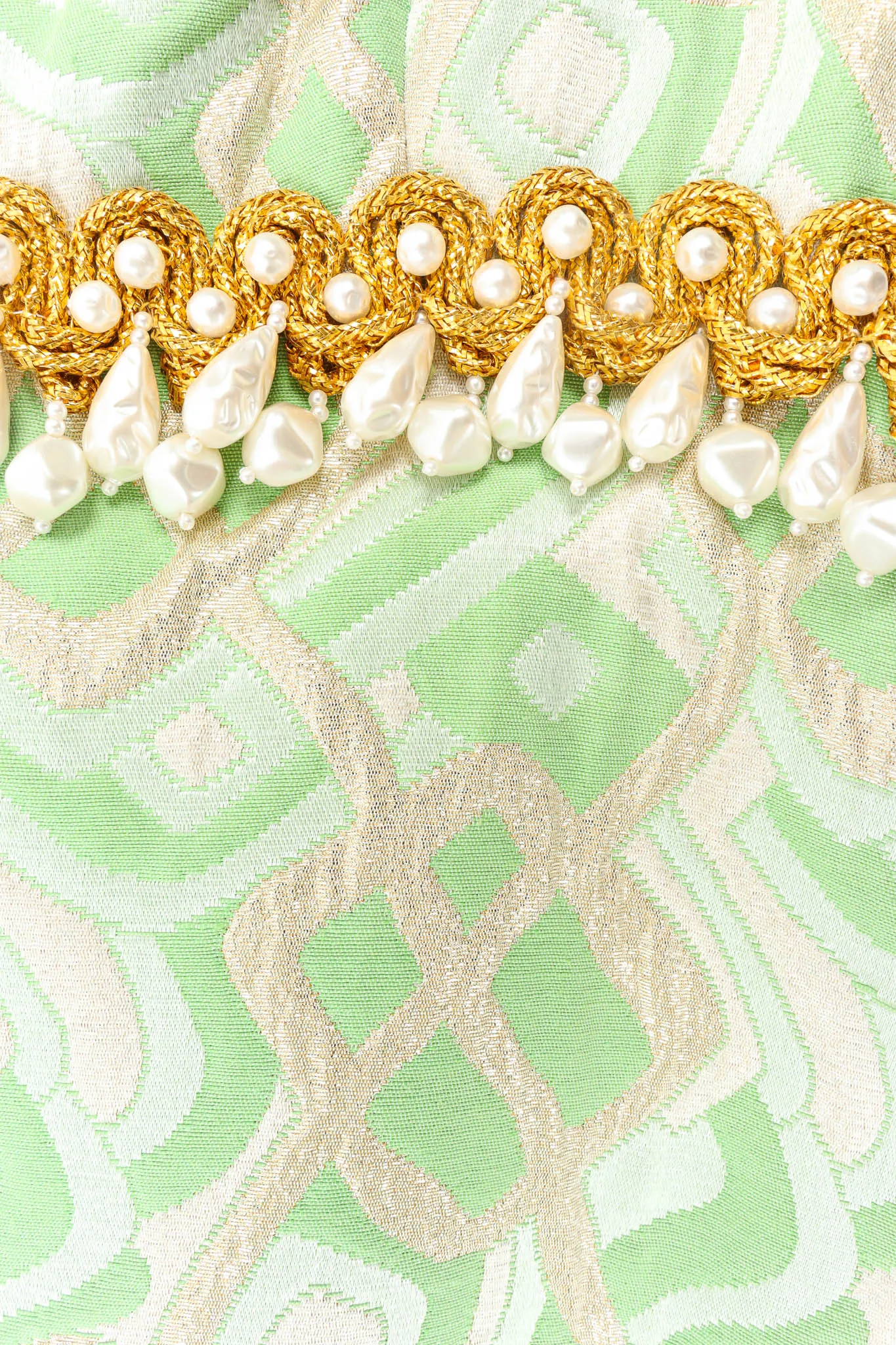 Abstract Pearl Empire Dress