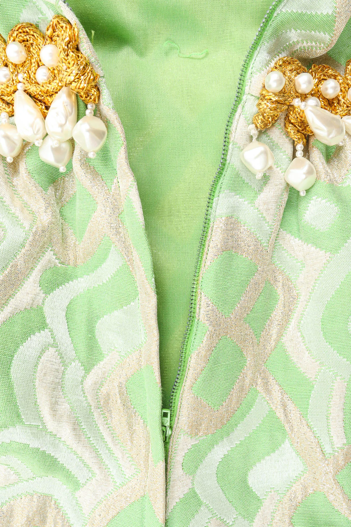 Abstract Pearl Empire Dress