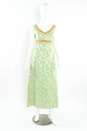 Abstract Pearl Empire Dress