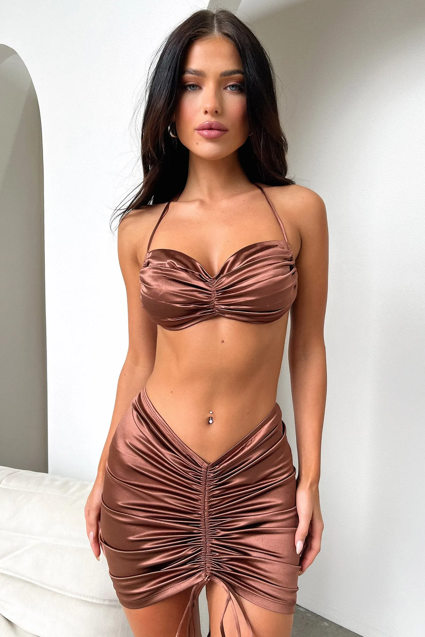 Alannah Skirt - Brown