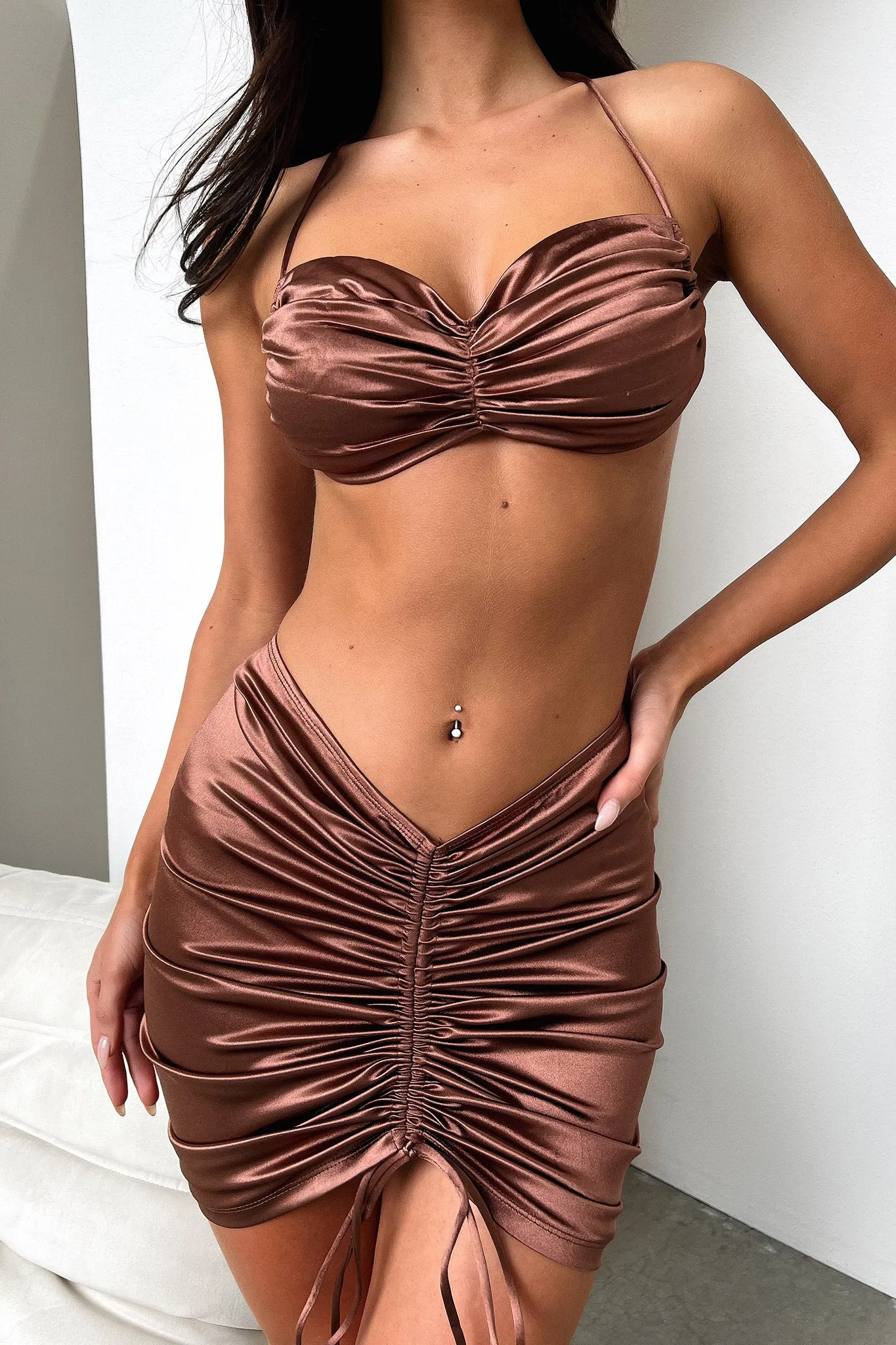 Alannah Skirt - Brown