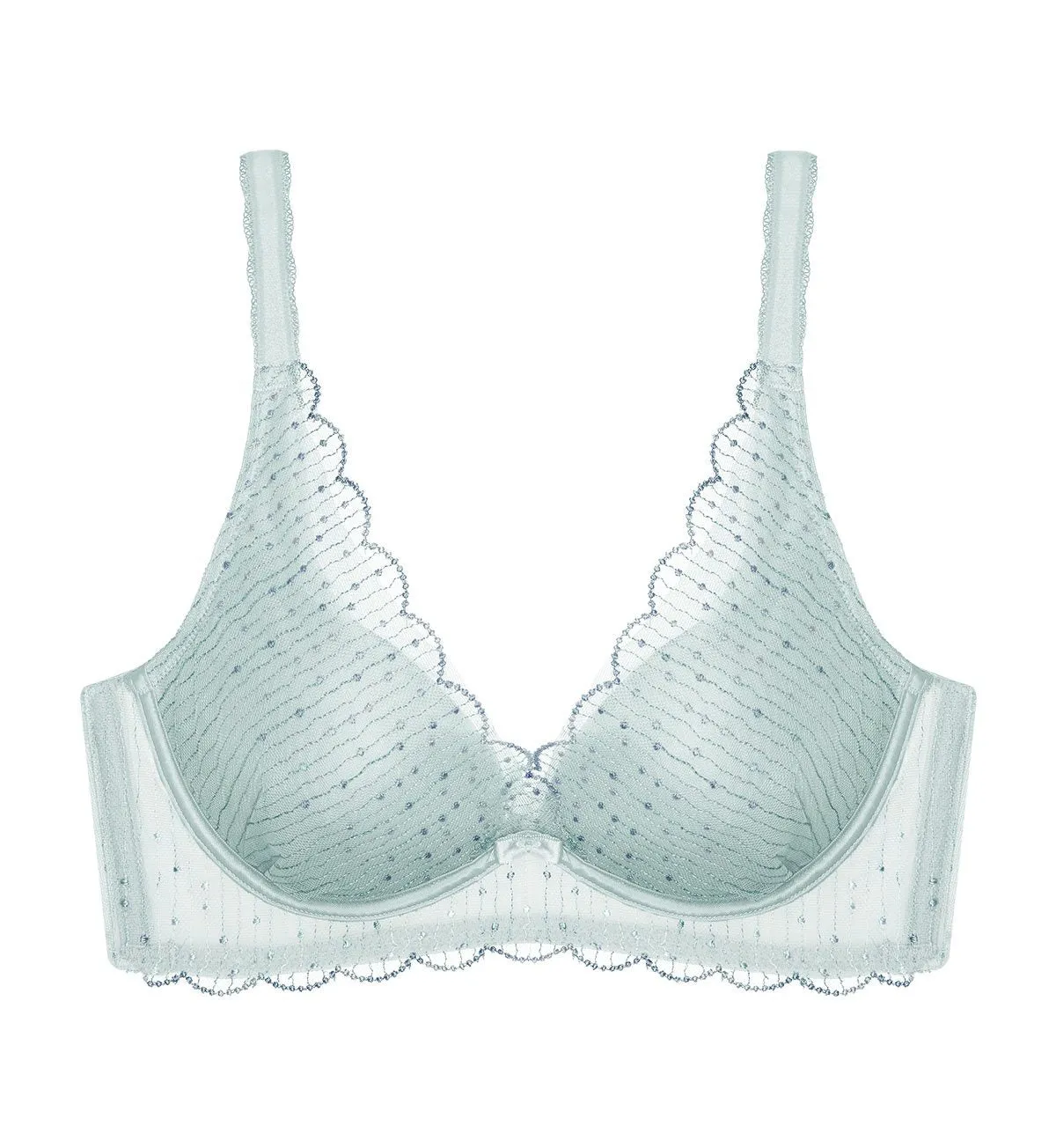 AQUA YIN YANG DEEP V NON-WIRED PUSH-UP BRA