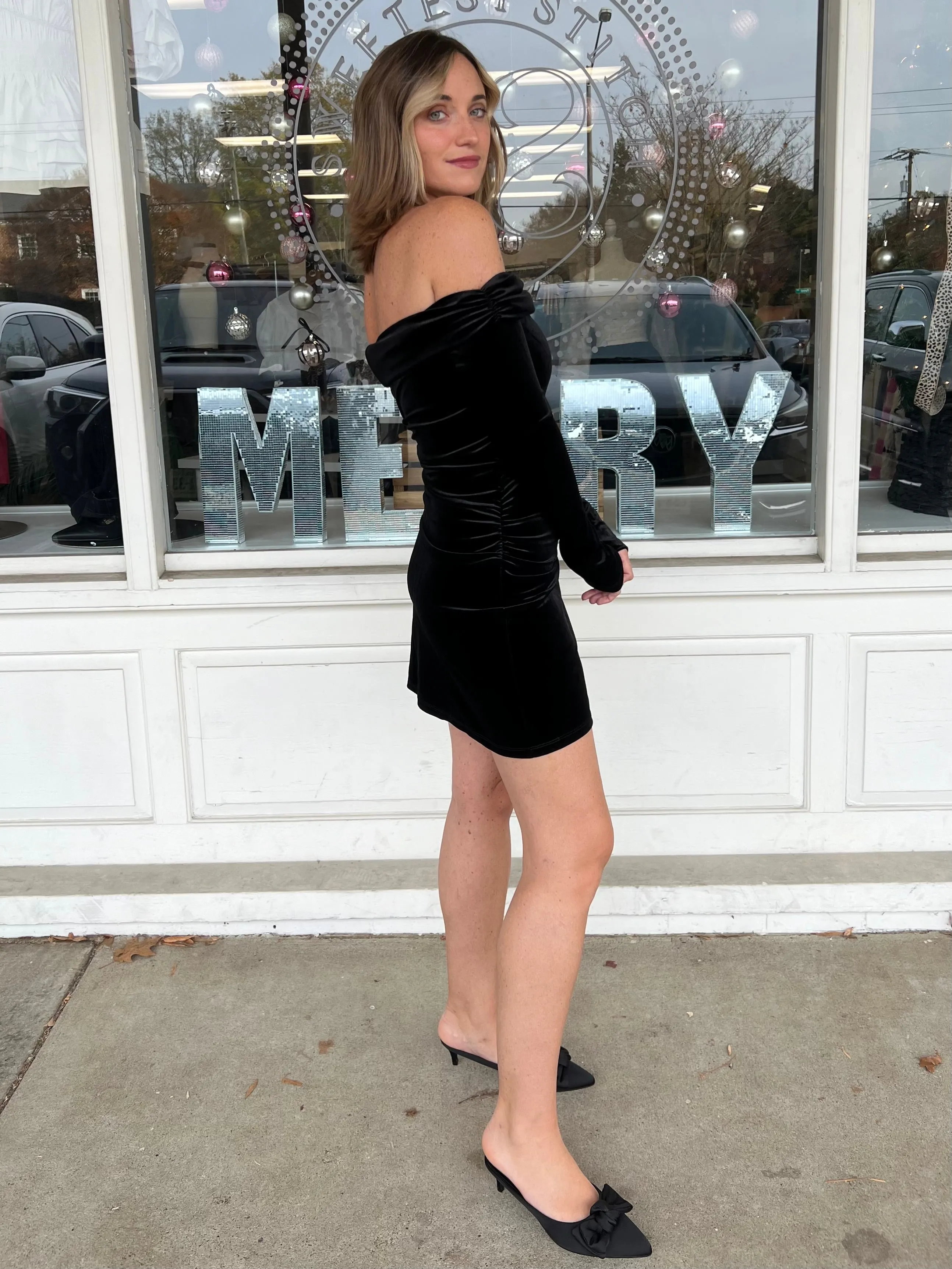 Ava Velvet Dress
