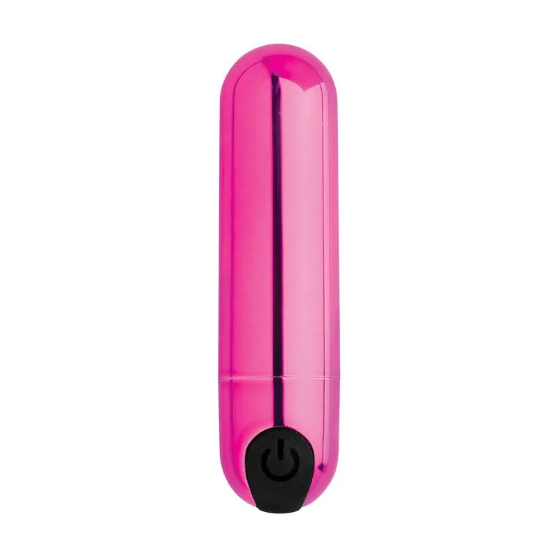 Bang! 10X Vibrating Metallic Bullet - Pink