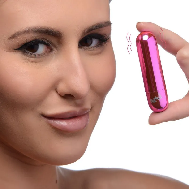 Bang! 10X Vibrating Metallic Bullet - Pink