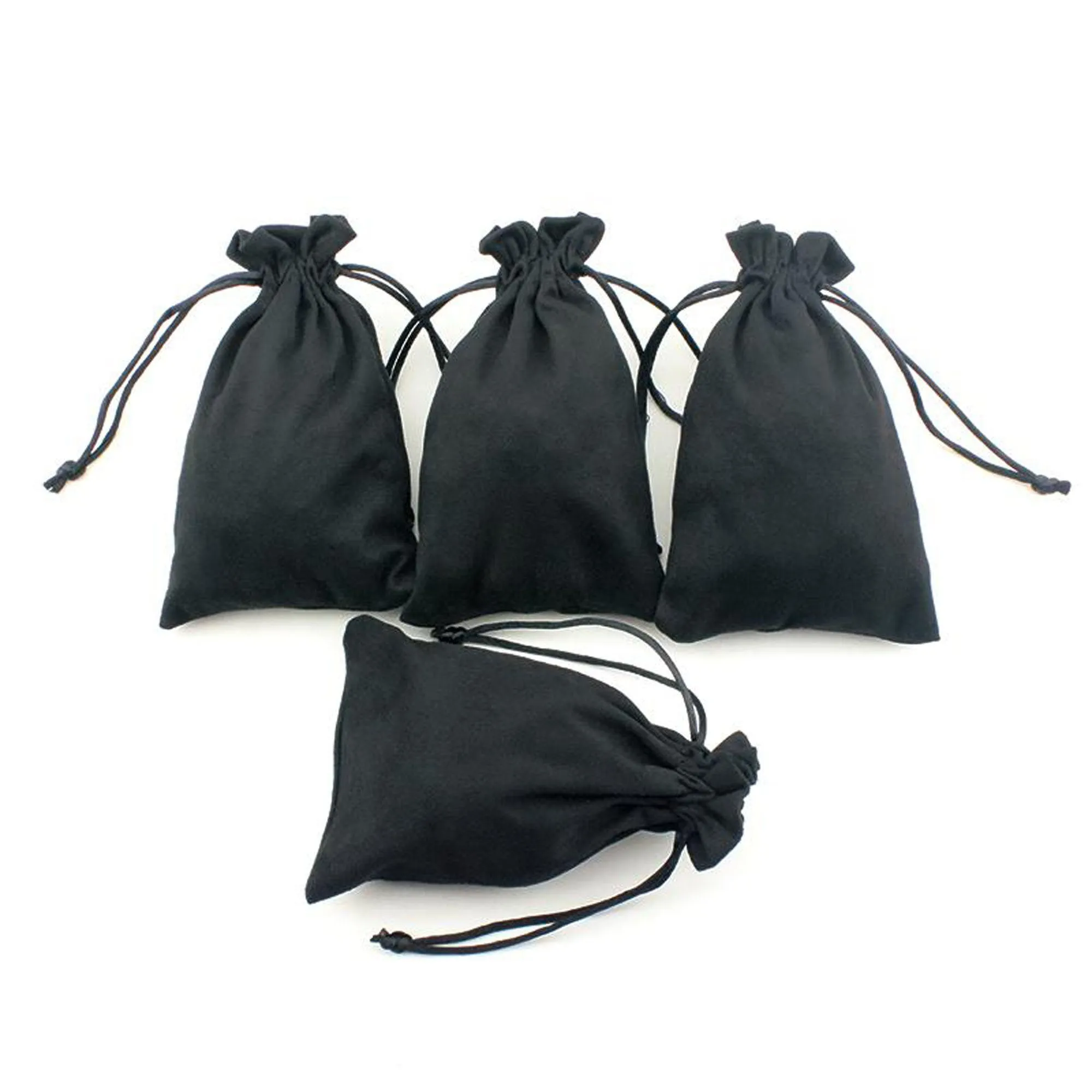Black Velveteen Drawstring Gift Pouches Bags Velour Pouches Black Velvet Cloth Jewelry Pouches Velvet Drawstring ,Black Velvet Pouch