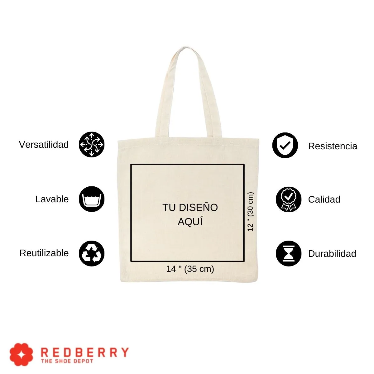 Bolsa Tote Bag Personalizada Tu Diseño Aquí