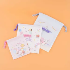 BT21 Baby Festa Drawstring Pouch Set - 3 pcs