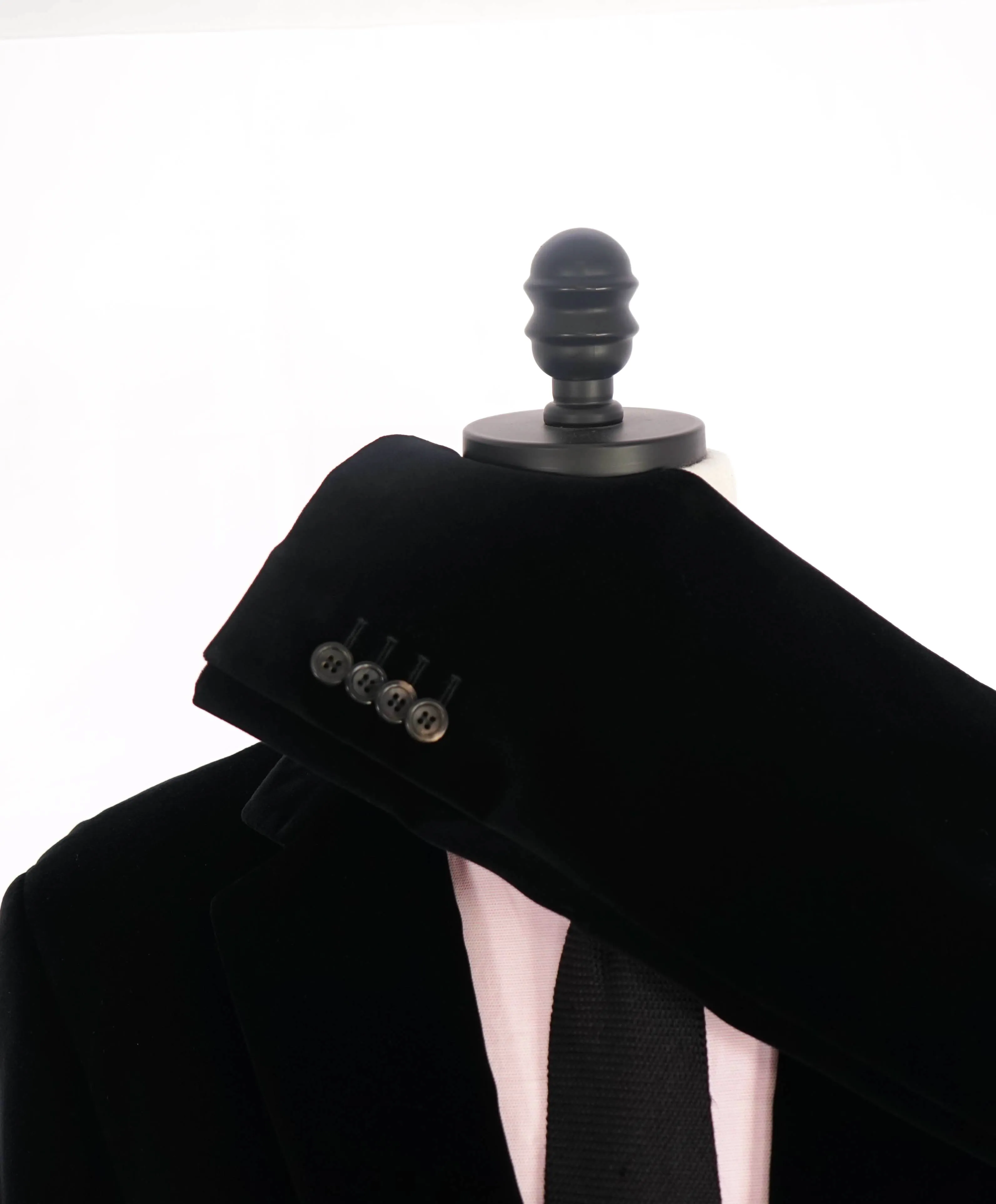 CANALI - Velvet "KEI" Slim Black Dinner/Smoking Jacket - 48R