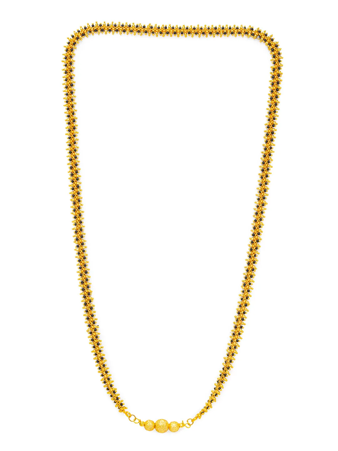 Combo Set of 2 Mangalsutra Designs Gold Plated Leaf Pattern Designs South Indian Style