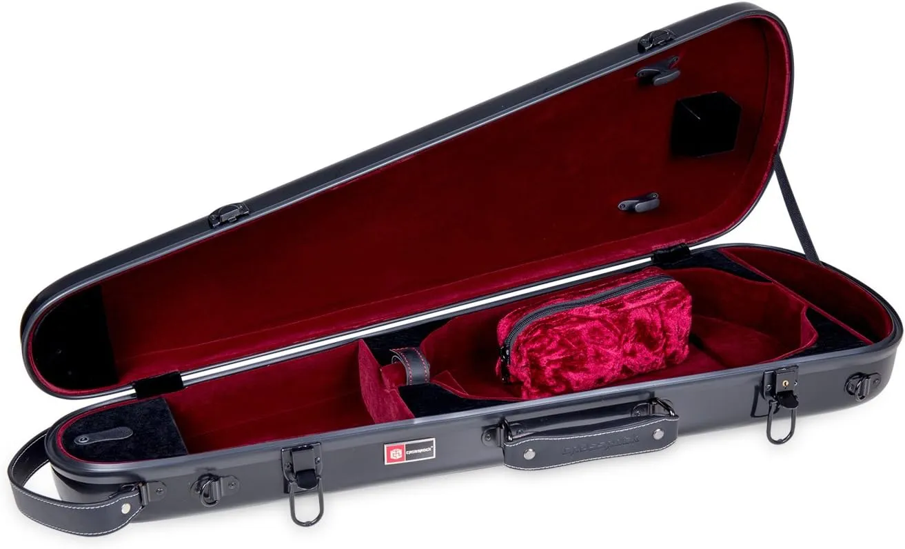 Crossrock Shaped Violin Case CRF1020 - Black