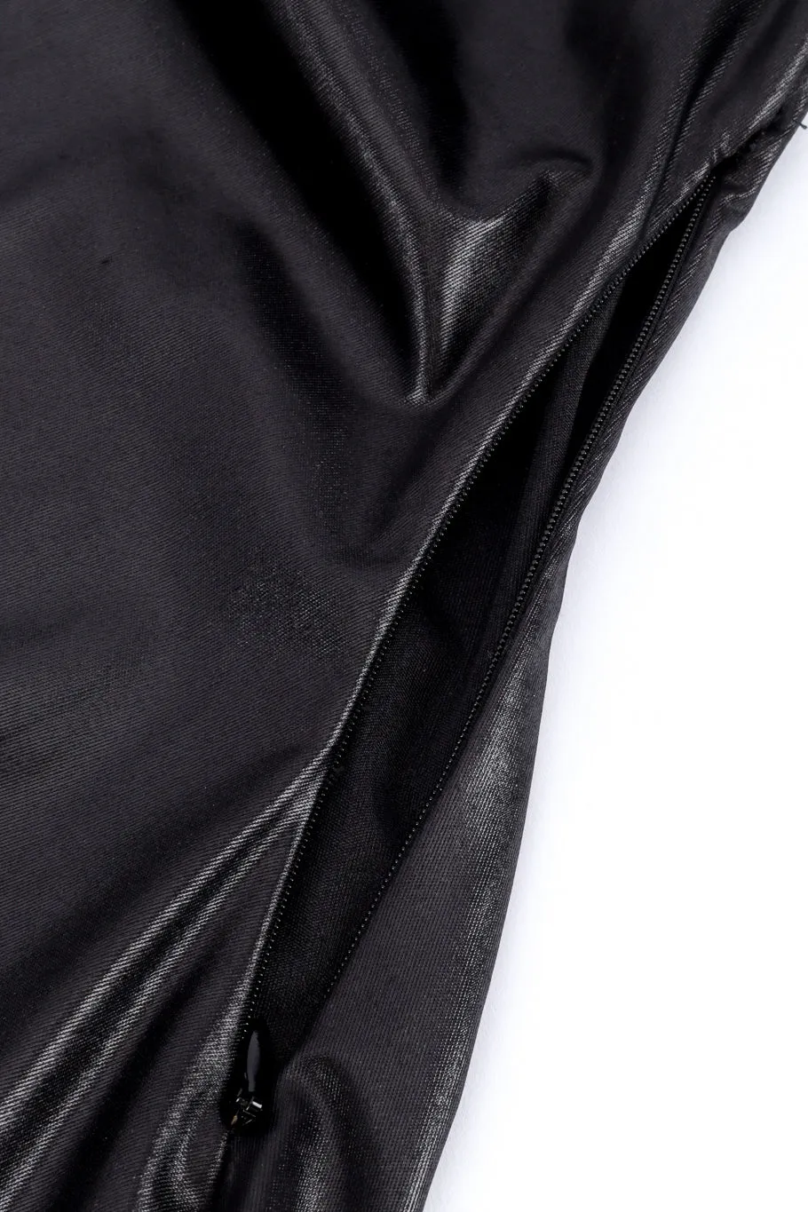 Draped Metallic Jersey Dress