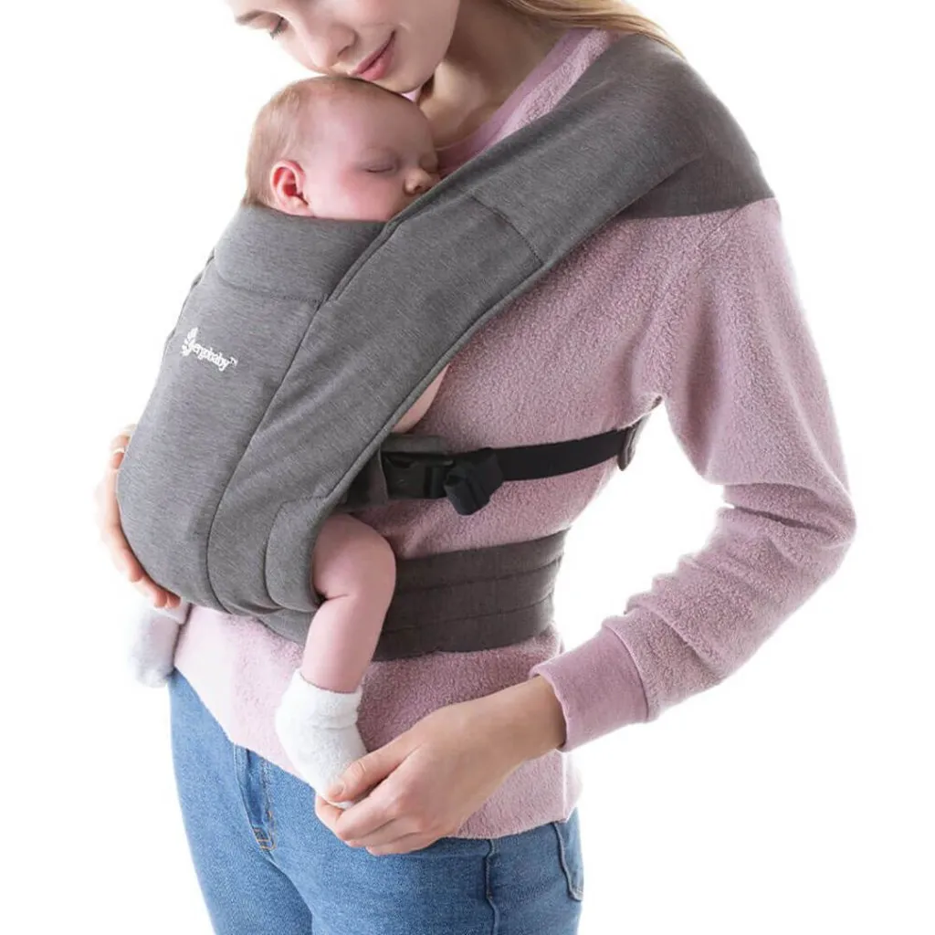ERGOBABY Embrace Knit Newborn Carrier - Heather Grey