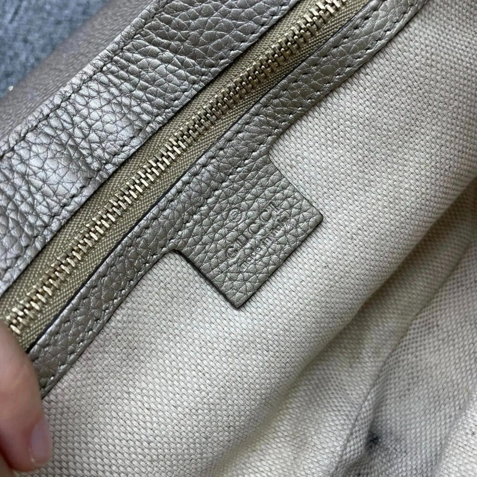 Gucci Soho Gold Metallic Shoulder Bag