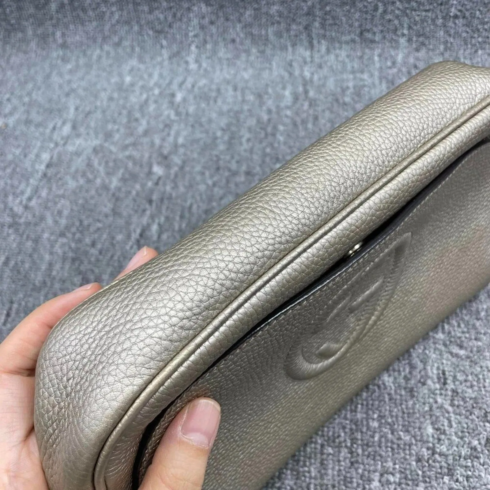 Gucci Soho Gold Metallic Shoulder Bag