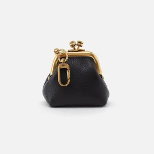 Hobo Bags Run Velvet Pebbled Hide - Black