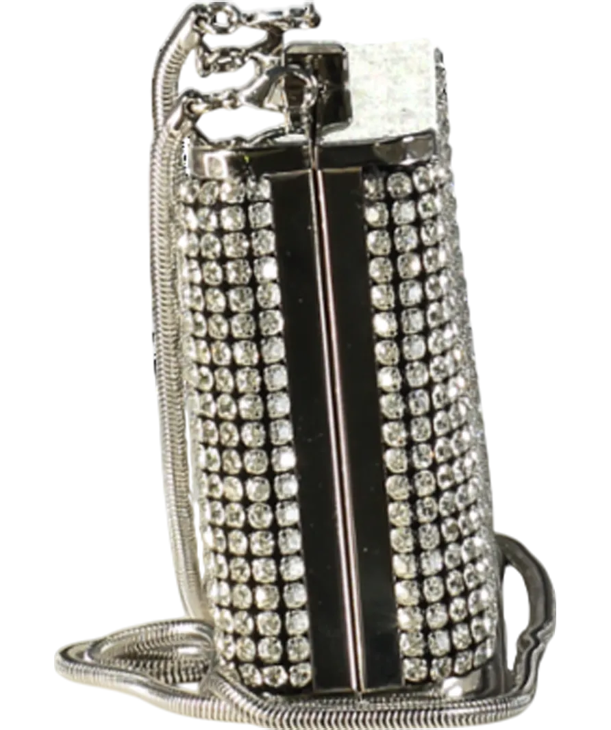 Karen Millen Metallic Rhinestone Clutch Bag