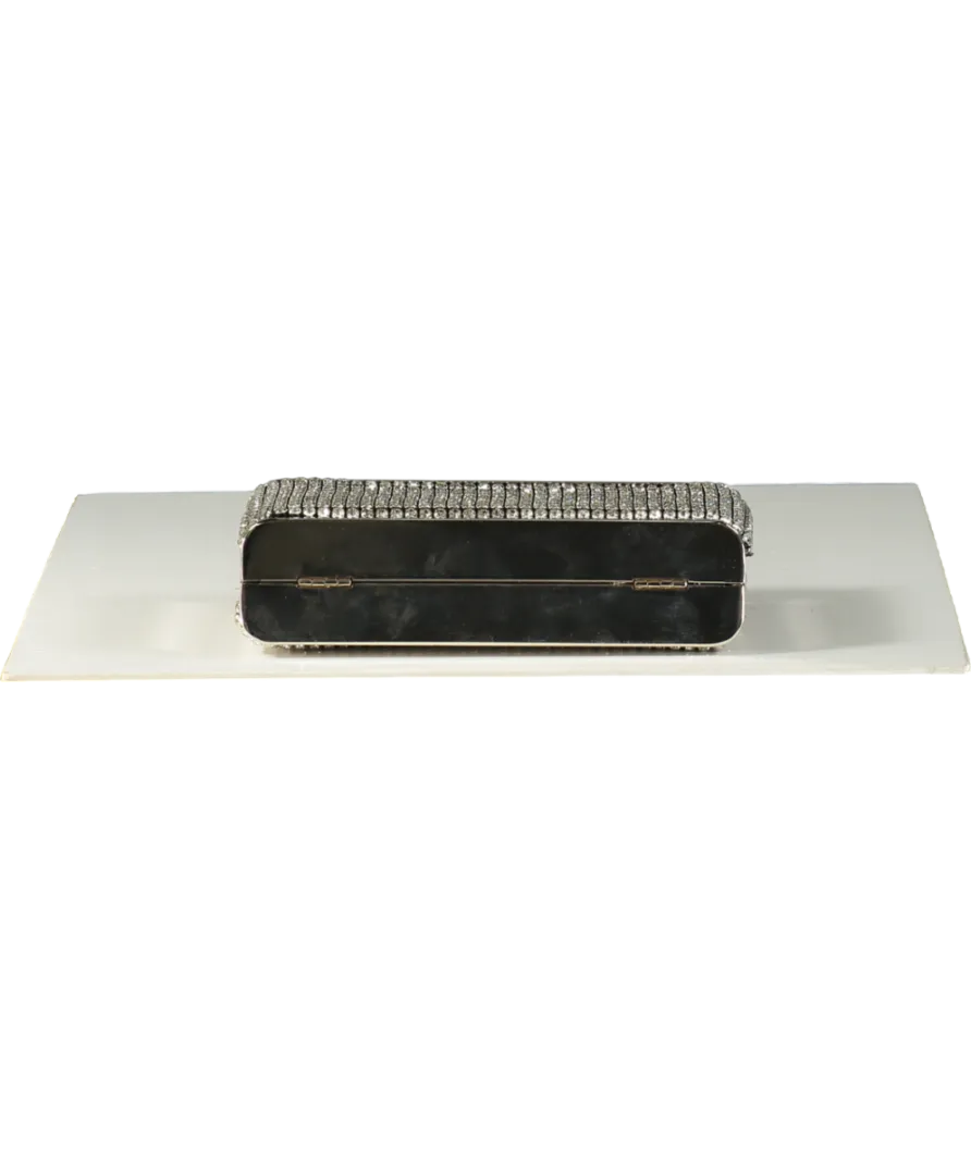 Karen Millen Metallic Rhinestone Clutch Bag