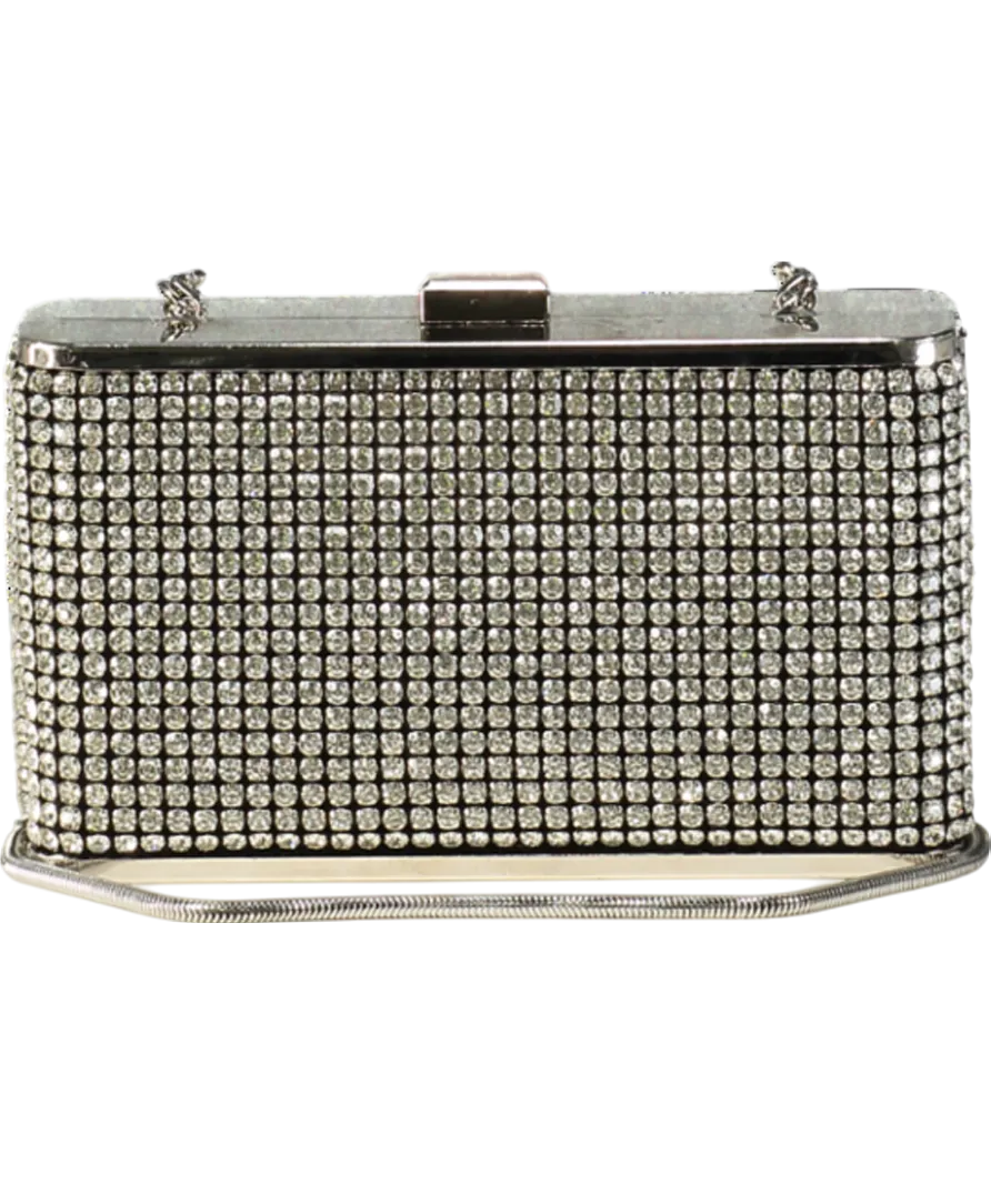 Karen Millen Metallic Rhinestone Clutch Bag