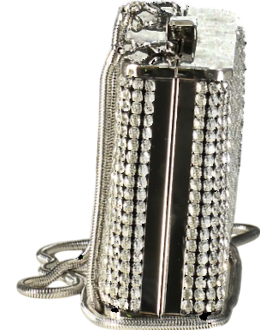 Karen Millen Metallic Rhinestone Clutch Bag