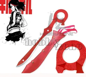 Kill La Kill Anime Ryuko Matoi Half Rending Scissor  Blade-Red/Round