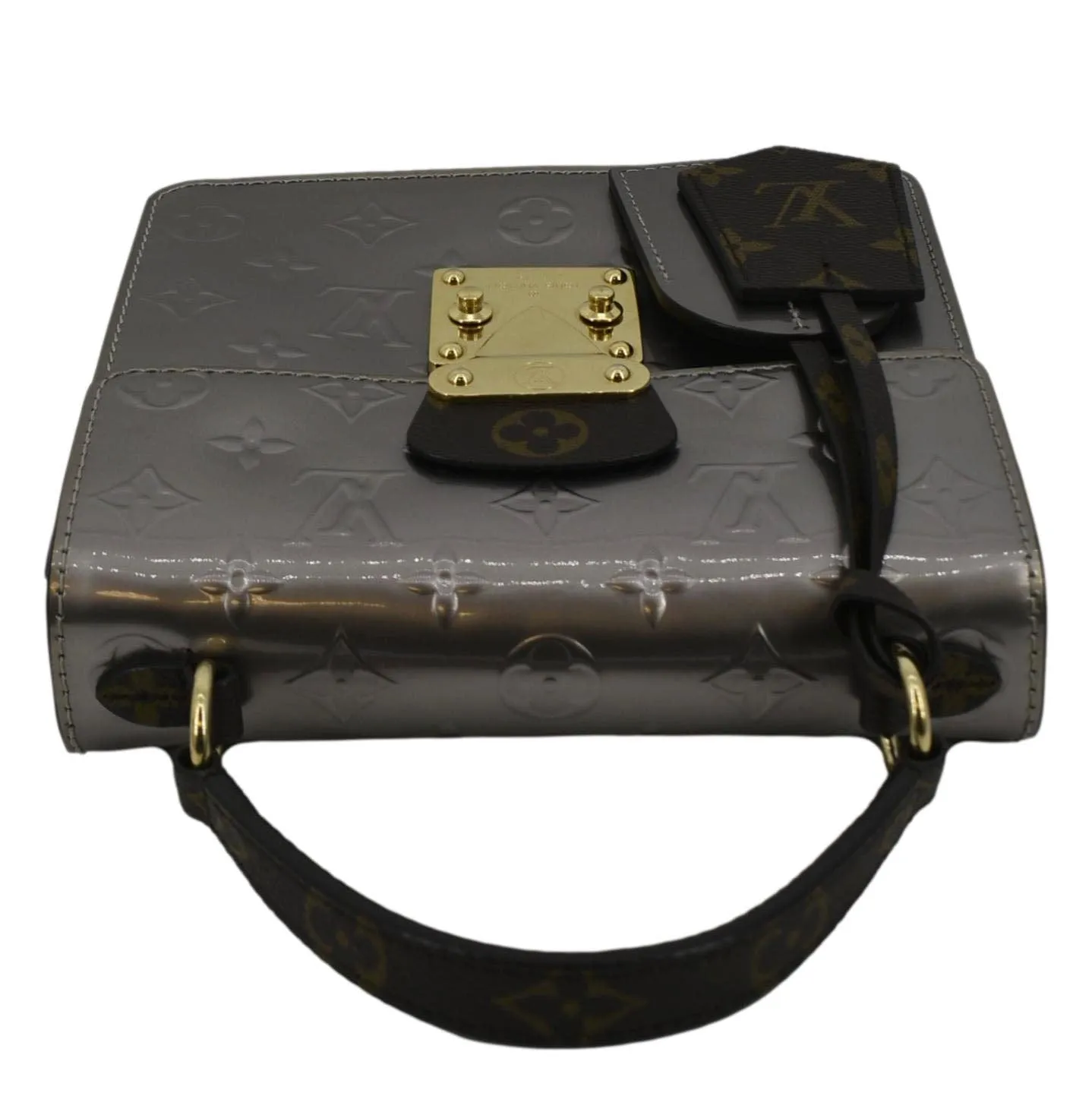 LOUIS VUITTON Spring Street NM Monogram Vernis Crossbody Bag Light Purple