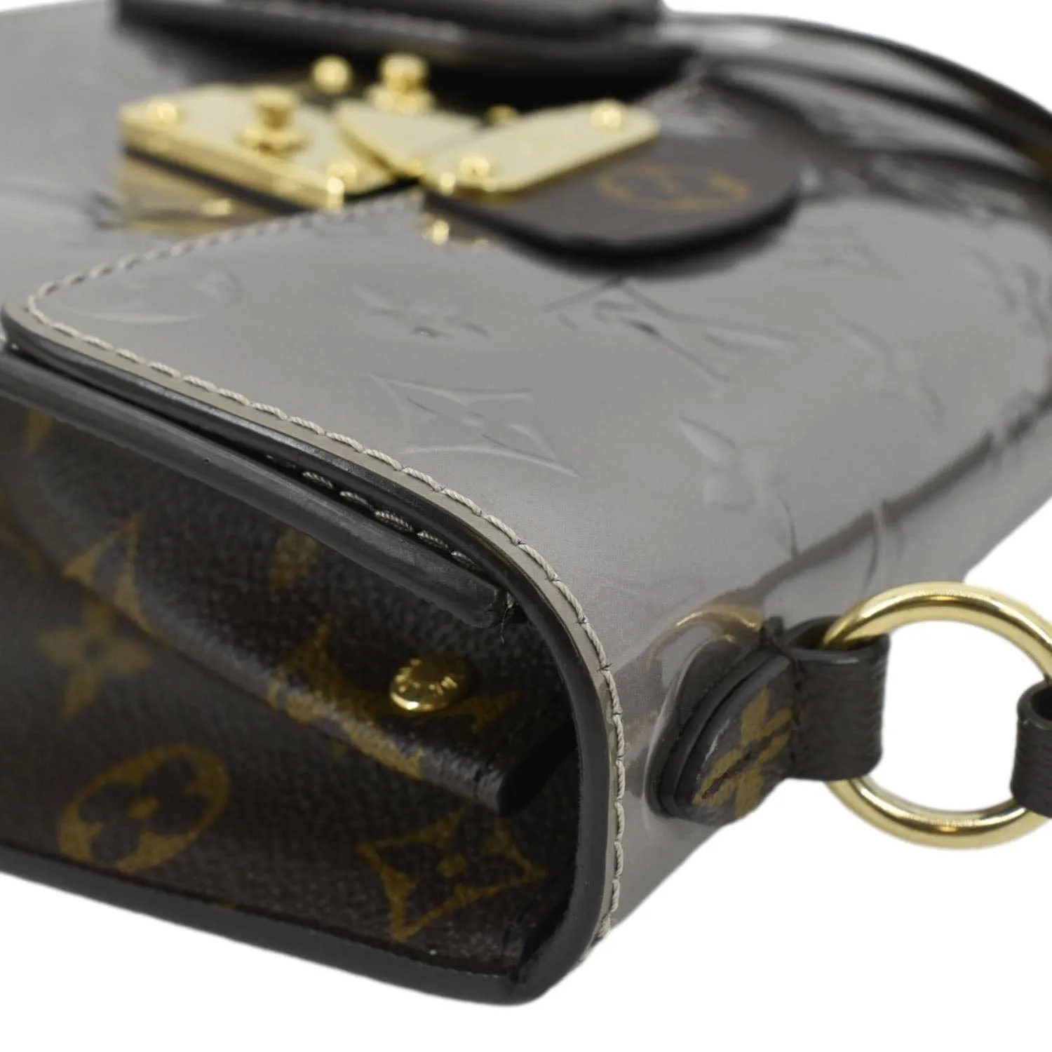 LOUIS VUITTON Spring Street NM Monogram Vernis Crossbody Bag Light Purple