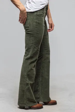Luna Velvet Flare In Military