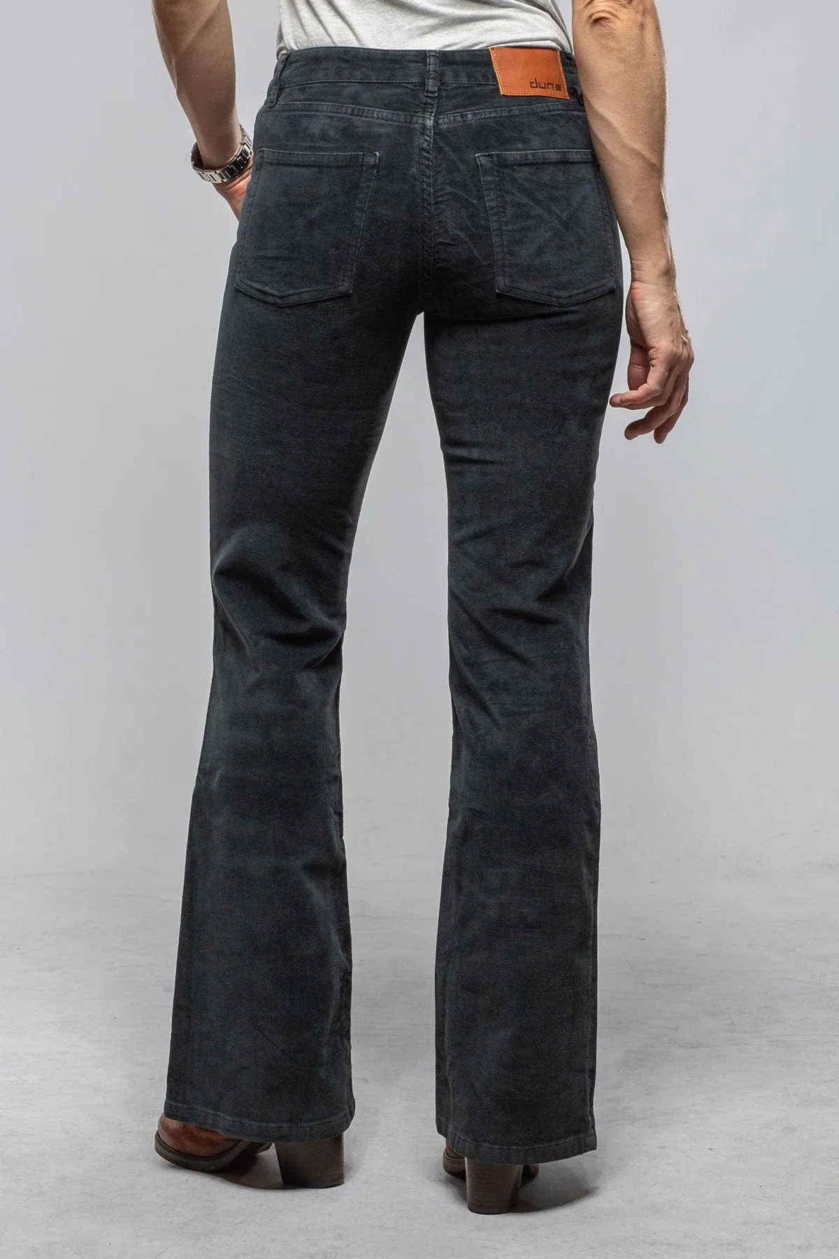 Luna Velvet Flare In Off Black