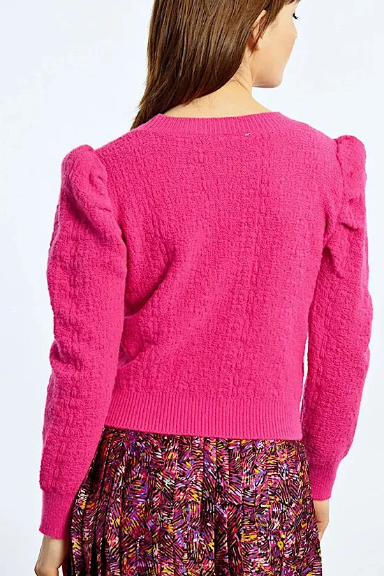 MB Structured Puff Sleeve Sweater