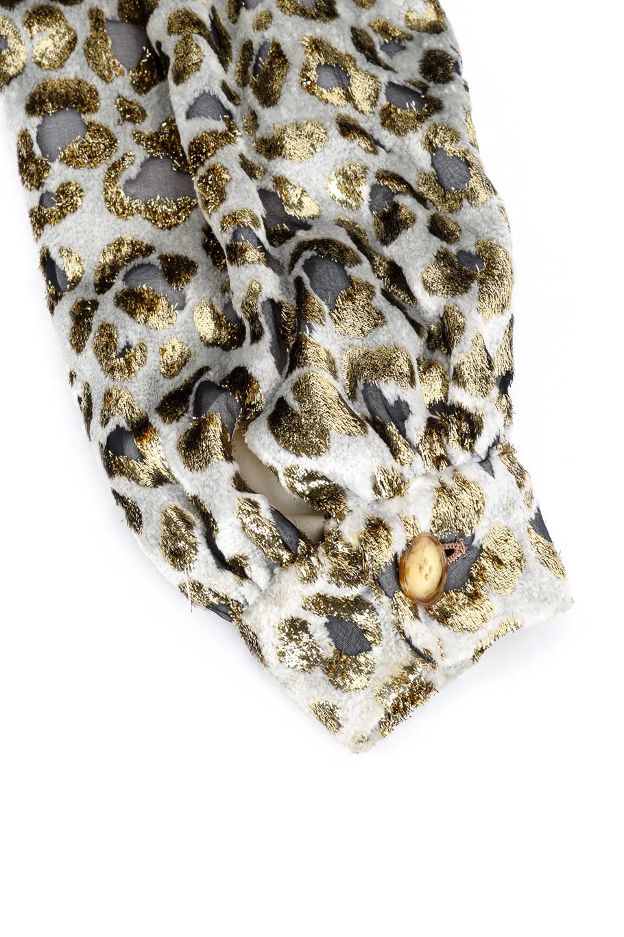 Metallic Burnout Animal Print Jacket