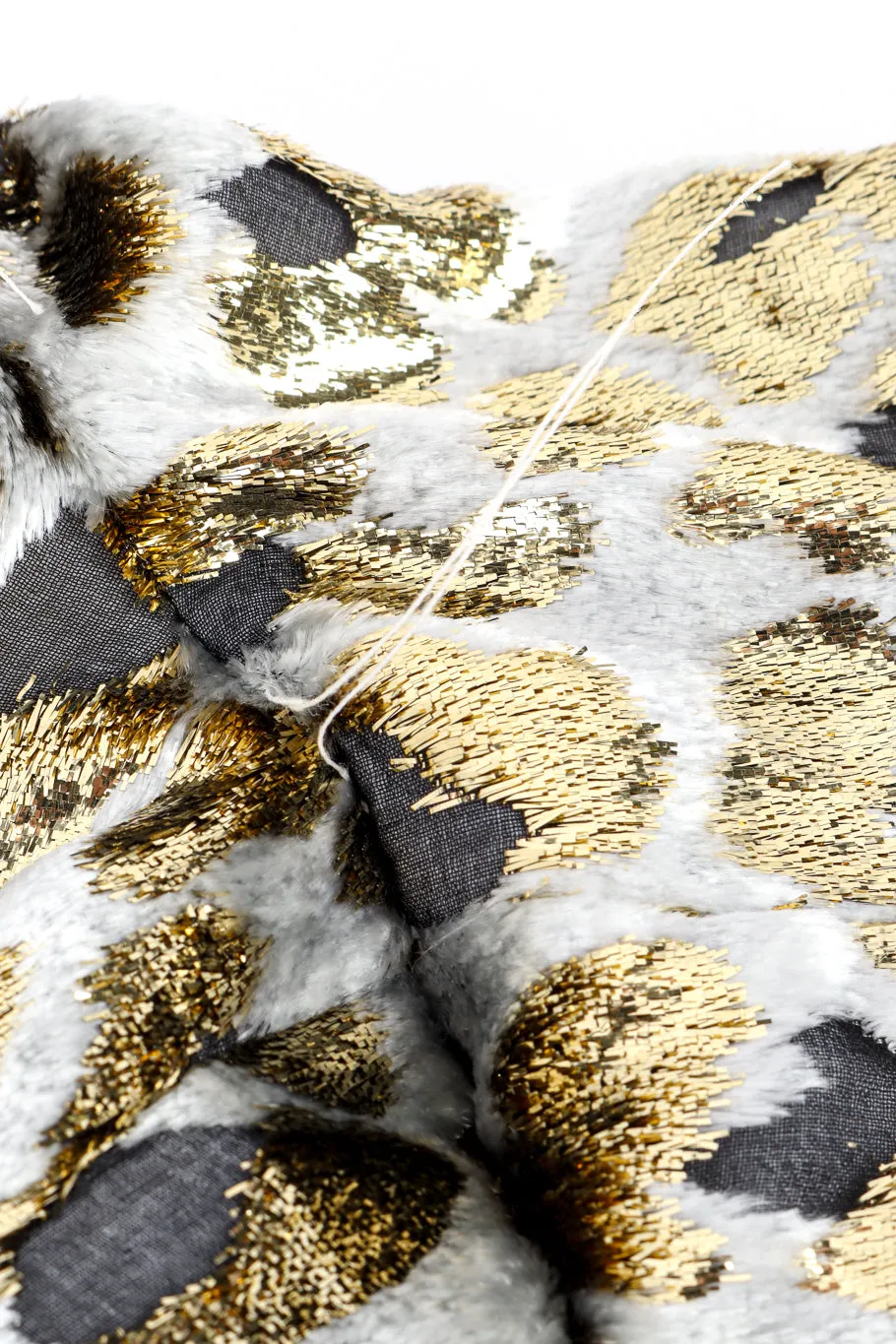 Metallic Burnout Animal Print Jacket