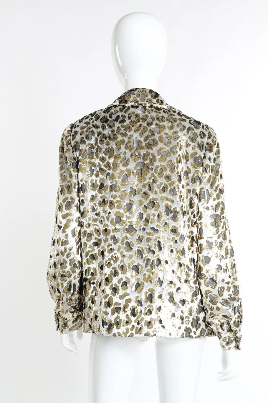 Metallic Burnout Animal Print Jacket
