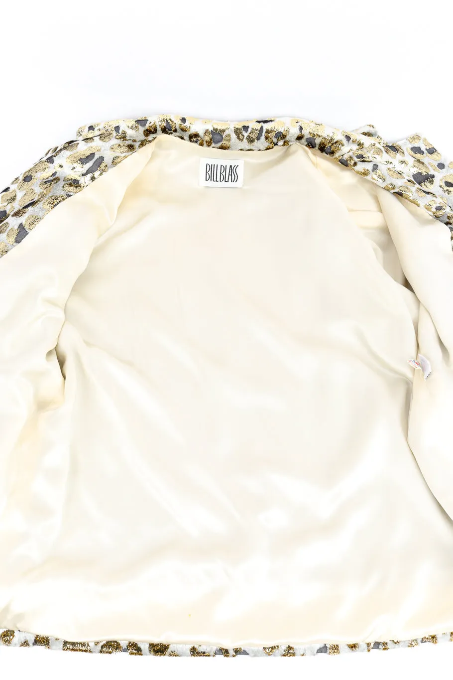 Metallic Burnout Animal Print Jacket