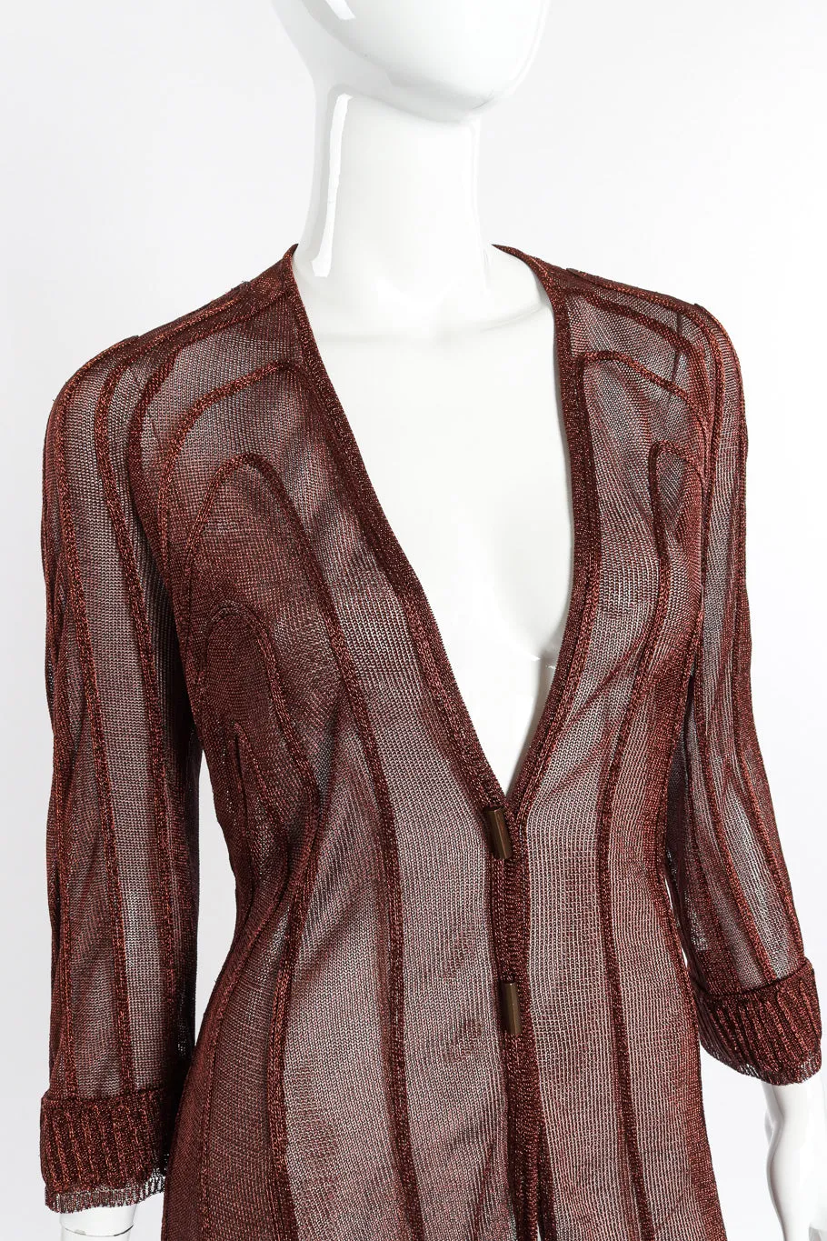 Metallic Cable Cardigan
