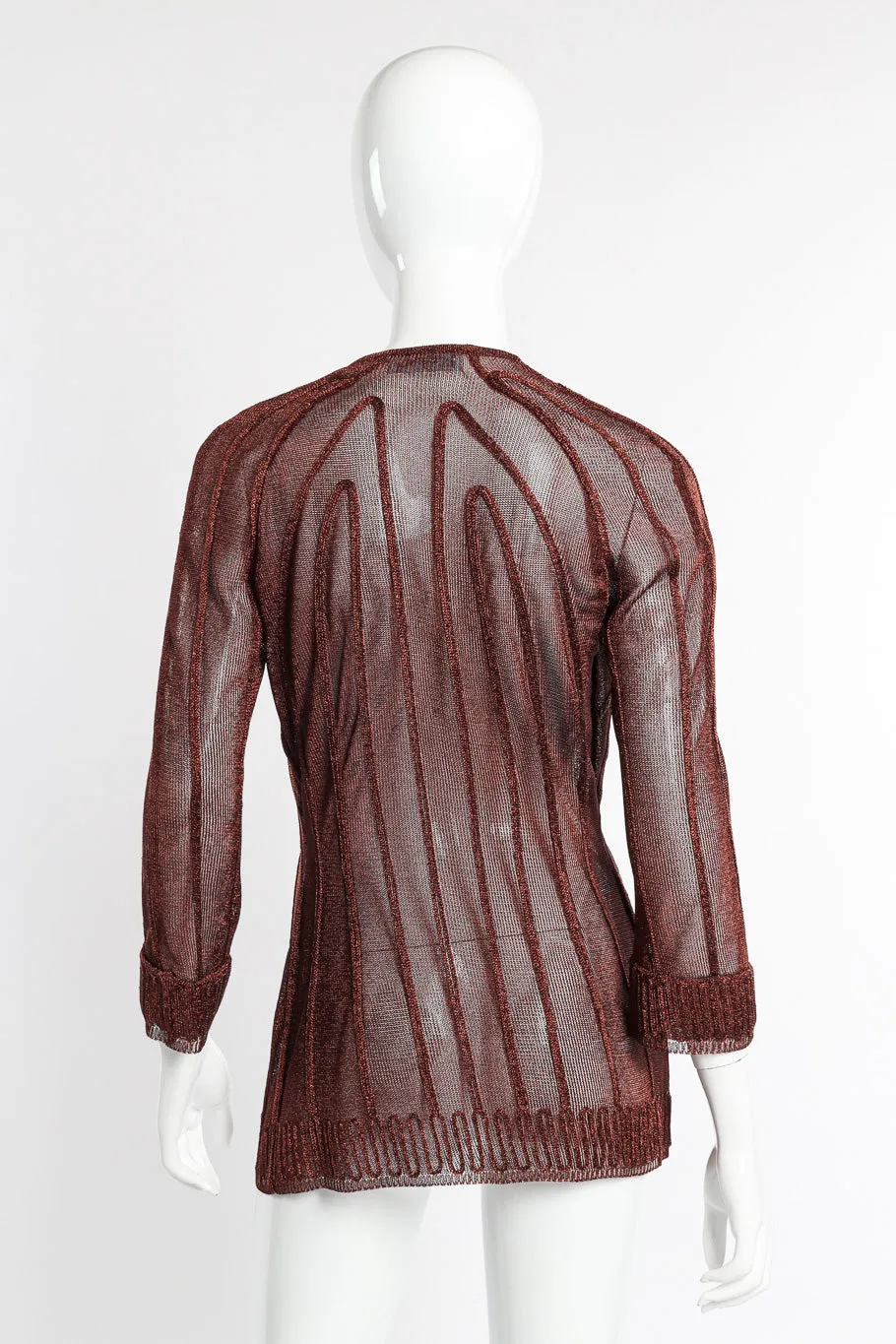 Metallic Cable Cardigan