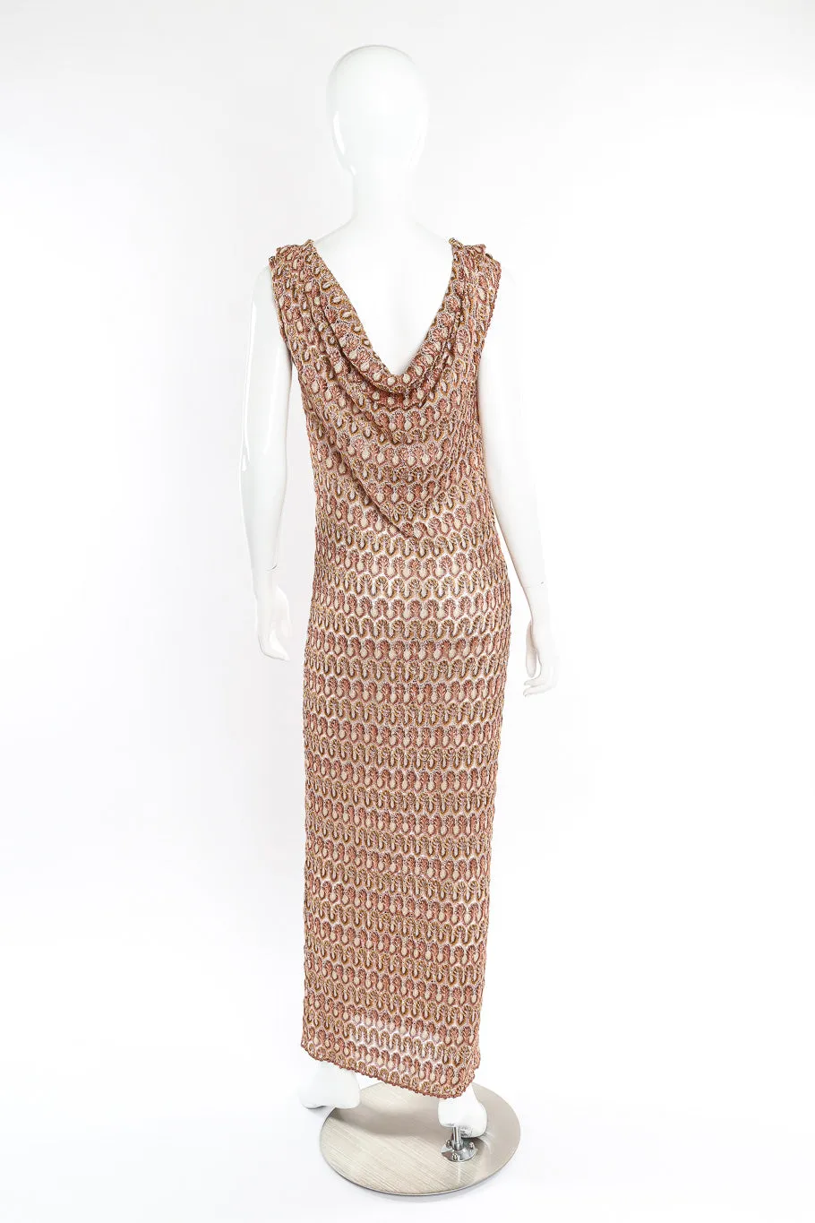 Metallic Knit Maxi Dress