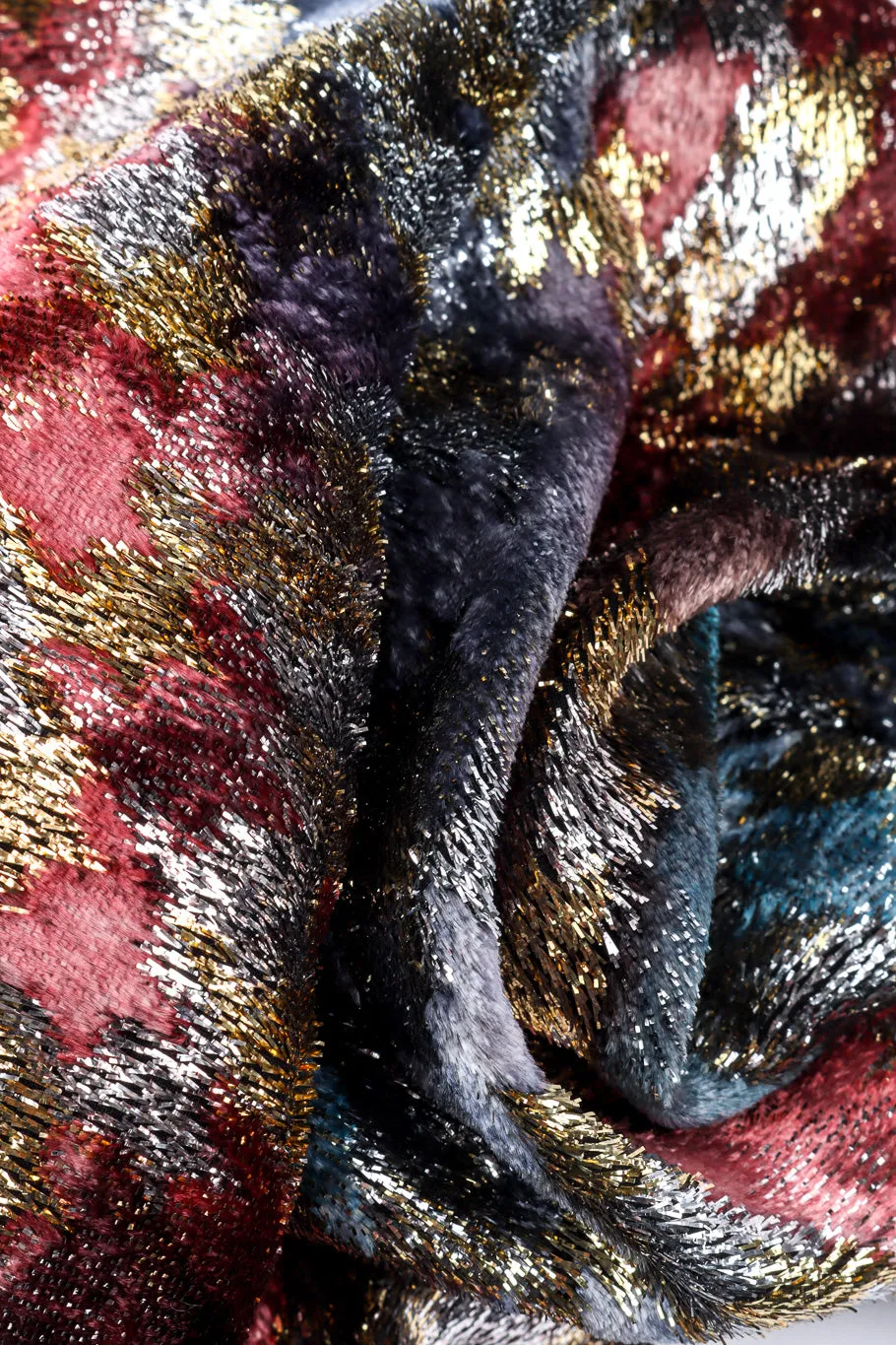 Metallic Silk Velvet Dress