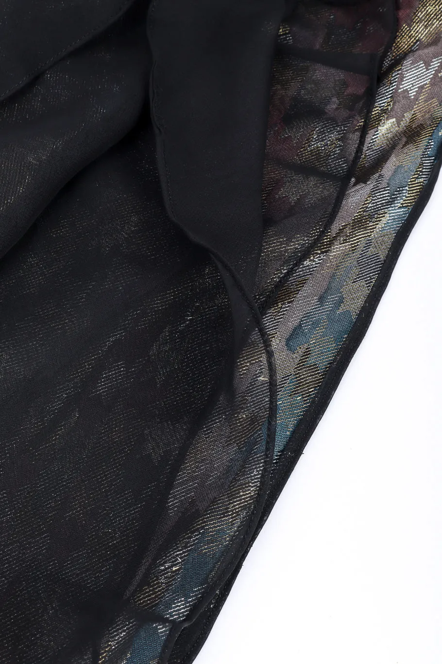 Metallic Silk Velvet Dress