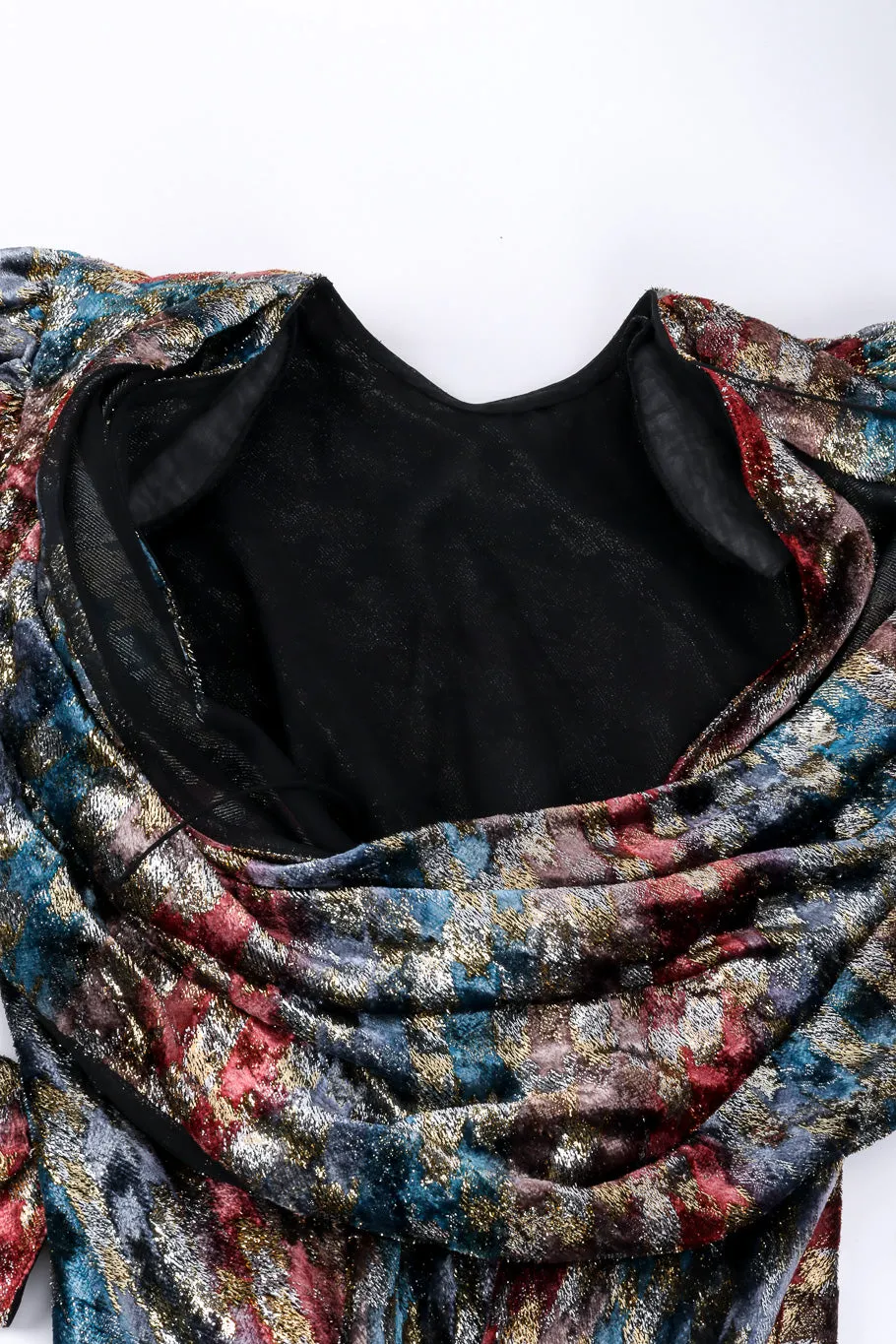 Metallic Silk Velvet Dress
