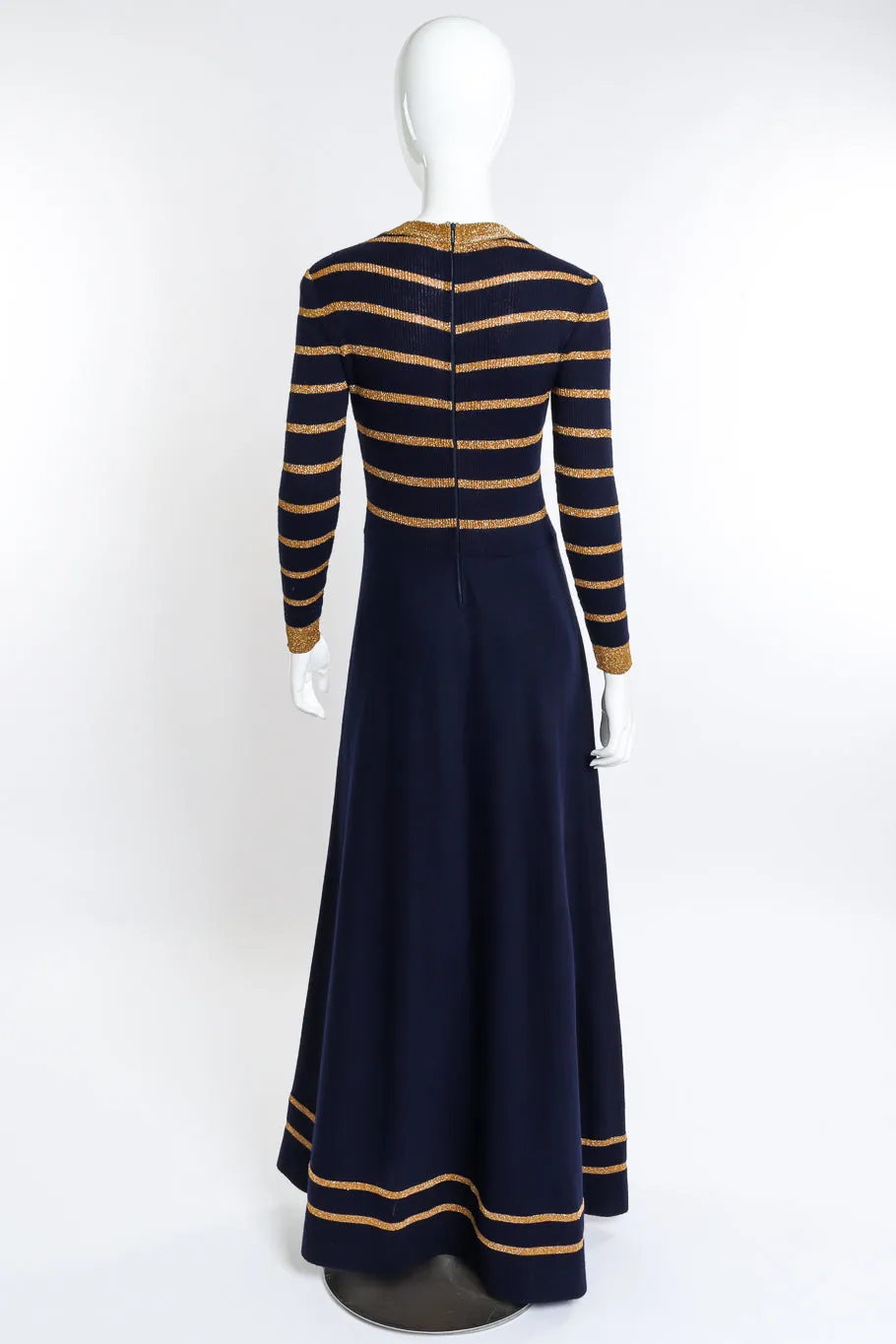Metallic Stripe Knit Dress