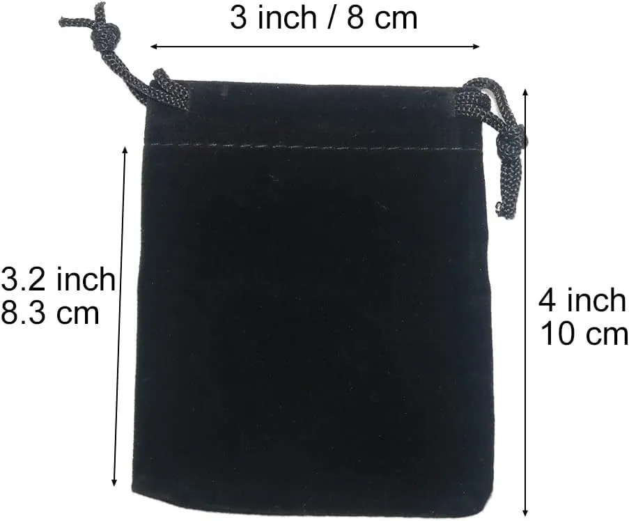 MINGALONDON Package Drawstring Pouches  6pcs (3x4 inches)